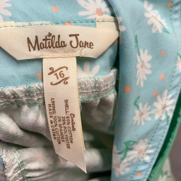 New Matilda Jane Enchanted Garden Clare Eyelet and Ruffle Jumper Pockets Size 16 - Picture 3 of 16